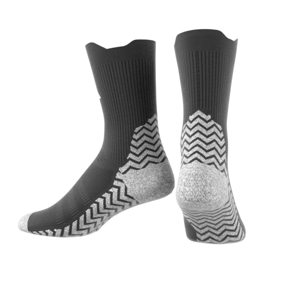 Chaussettes en maille matelassées Adidas GRIP Performance Noires – Image 2