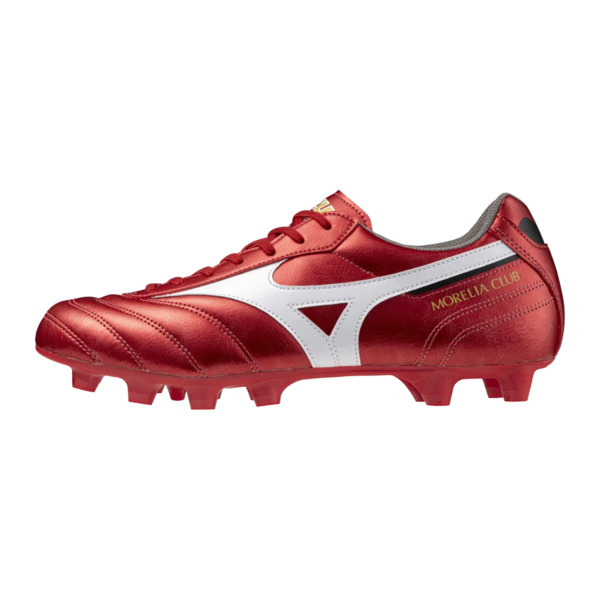 Crampons Mizuno Morelia II Club Rouge métallisé