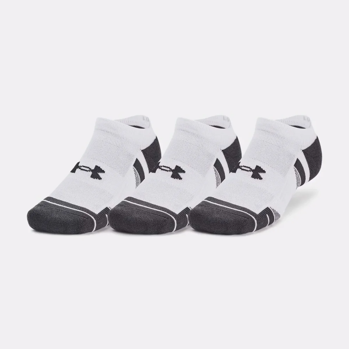 Lot de 3 paires de chaussettes invisibles blanches Under Armour Performance Tech