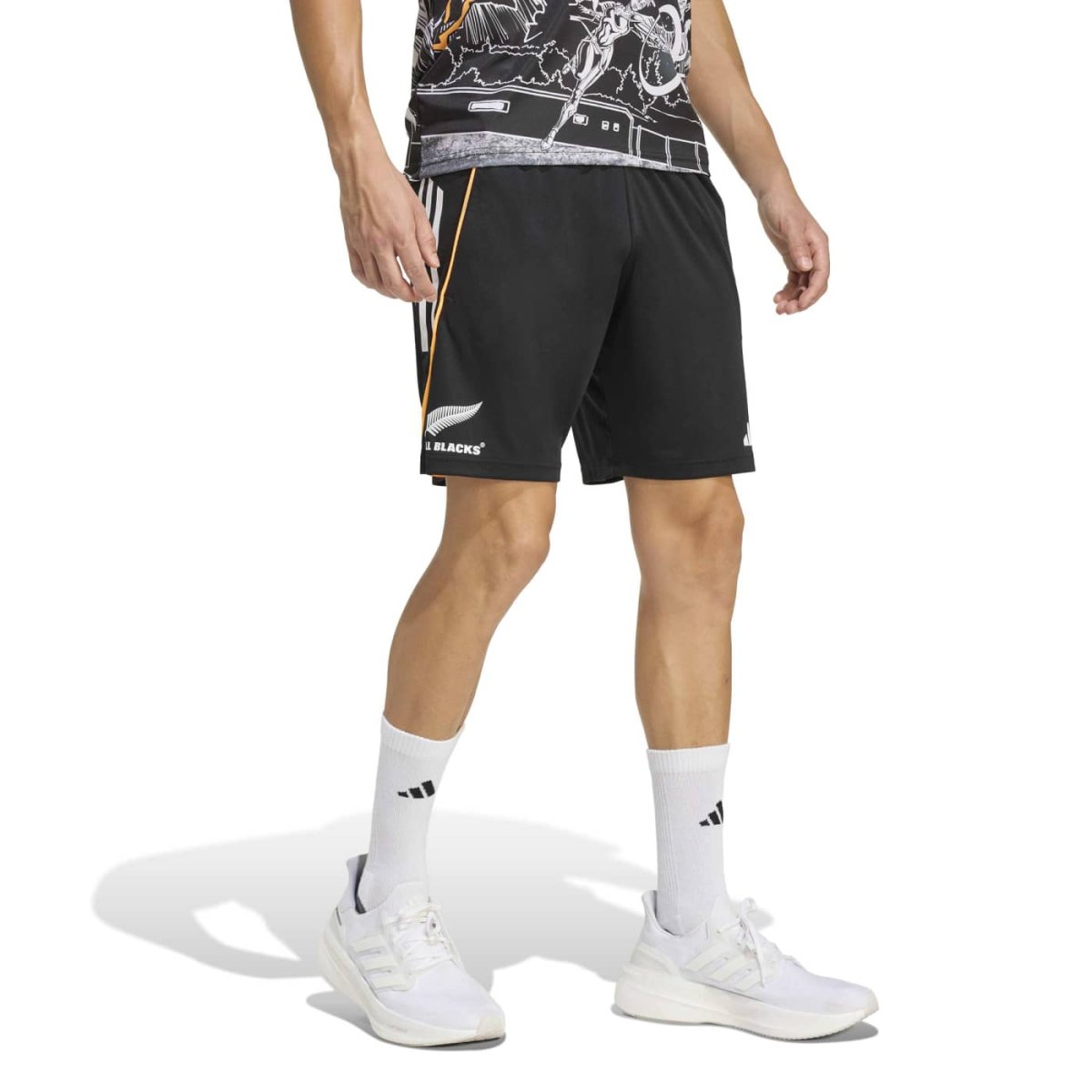 Short d’entrainement Rugby All Blacks Noir