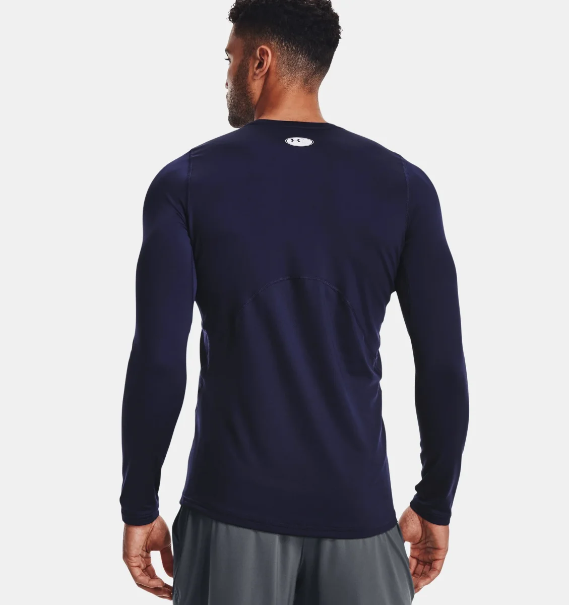 T-shirt manches longues Lycra ColdGear® Under Armour Bleu marine – Image 2
